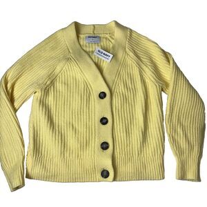 Old Navy Women size XS Cardigan Bright Yellow button up